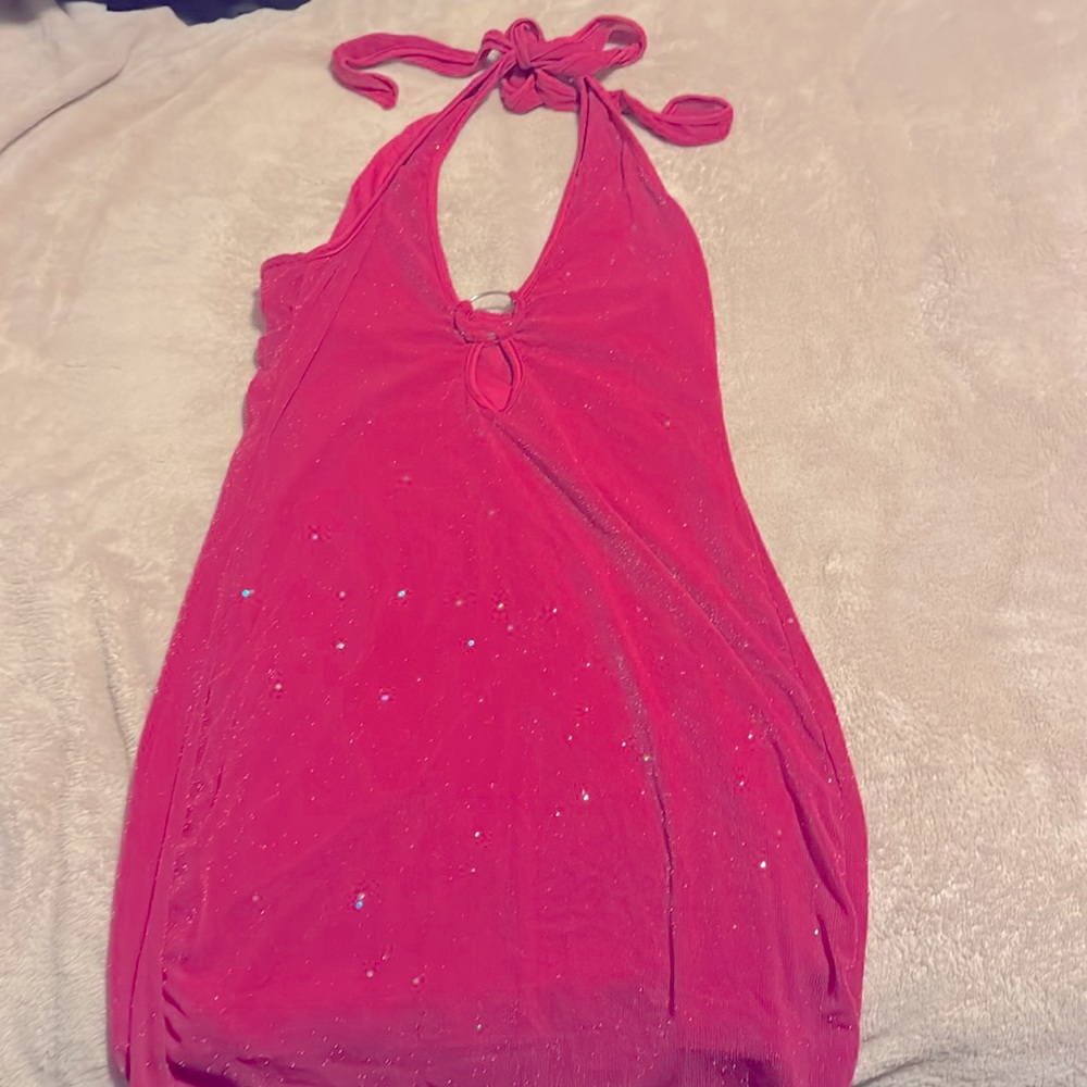 cute pink sparkly dress size small